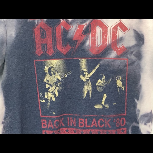 AC/DC | Shirts | Acdc Back In Black 8 Custom Retro T Shirt M | Poshmark